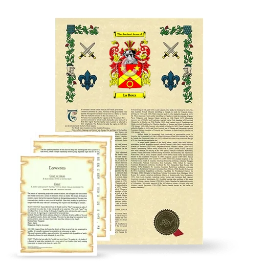 La Roux Armorial History and Symbolism package